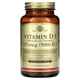 Витамин Д3 Solgar Vitamin D3 5000 МЕ 240 капсул в растительной оболочке - изображение 1