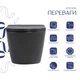 Унітаз підвісний Robin Ultra Quiet 490×365×325 мм, Anthracite, з сидінням Slim Duroplast / Soft-close / Quick Release QT13332381АSAN Qtap - зображення 3