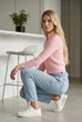 Кофта 1094м103 рожевий one size - зображення 4