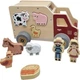 Zabawka Playwood drewniany sorter-samochód ze zwierzętami 10 elementów 2490413 (4894060608957) - obraz 4