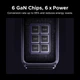 Зарядний пристрій Ugreen X759 Nexode 6-Port 500W GaN Desktop Fast Charger для iPhone 17/16/15, Galaxy S25/S24, MacBook Pro/Air, iPad, ноутбуків PD3.1-240W 5С1А Grey (55550) - зображення 4
