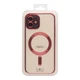 Чохол TPU Metallic Full Camera with Magsafe для iPhone 12 Red - изображение 3