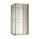 Душевая кабина без поддона Koer SR SC09-90x90x200-L-TR-12 прозрачное стекло Easy Clean 6мм Матовое золото (KR5684) - изображение 1