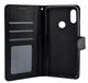 Чехол книжка Leather Flip для Huawei Y6 2019 / Y6 2019 Prime на магните с подставкой черный - изображение 2