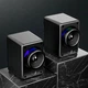 Комп'ютерні колонки Jedel S-526 6W провідні акустичні 2.0 USB AUX підключення LED підсвічування Чорні - зображення 4