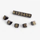 Набор пластиковых ценников Lesko SJX-HDY-XH-0-9 Black + Gold с цифрами 100 шт на витрину - изображение 5