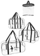 Набор из прозрачных сумок в роддом Mommy Bag (S, M, L + органайзер) Черный - изображение 1