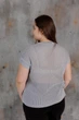 Женская вязаная футболка сетка ART KNIT серая, L-XL 043750 - изображение 5