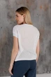 Женская вязаная футболка сетка ART KNIT белая, S-M 043746 - изображение 10