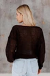 Женский джемпер Soft ART KNIT шоколад, L-XL 044030 - изображение 11