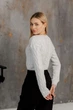 Кроп-джемпер Асоль ART KNIT белый с люрексом S-M 043579 - изображение 2