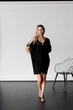 Вязаная туника Тренд ART KNIT черная, S-M 044550 - изображение 3