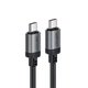Кабель ACEFAST USB-C до USB-C алюмінієвий alloy charging data cable C20-03 |1.2m, 60W/3A| Black - зображення 3