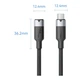 Кабель подовжувач Vention TRFBF USB 3.2 Gen2 Type-C M-F 1м 100W 10Gbps 4K 60Hz Black - зображення 2