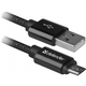 Кабель Defender 08-03T PRO USB 2.0 AM micro USB 1м для зарядки и передачи данных Black (87802) - изображение 1