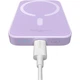 Зовнішній акумулятор Baseus Magnetic Mini Air 6000mAh 20W MagSafe Li-pol Purple (P10059002513-00) - зображення 7