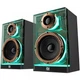 Акустична система 2.0 Defender Futuro 20Вт Bluetooth 5.3 USB TF AUX RGB підсвічування 2400 мАг Black (65087) - зображення 2