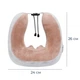 Массажная подушка U Shaped Upgrade Vibration Pillow с эффектом памяти и вибромассажем для шеи 26х24х12 см ортопедическая для путешествий и офиса с функцией прогрева и режимами вибрации для снятия мышечного напряжения и улучшения кровообращения - изображение 3