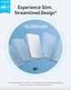 Повербанк Anker MagGo A1664 10000 mAh Qi2 30W, магнитный Power Bank с USB-C PD для iPhone (MagSafe) и Android White - изображение 4