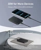 Павербанк Anker MagGo A1664 10000 mAh Qi2 30W, магнітний Power Bank з USB-C PD для iPhone (MagSafe) та Android Black - зображення 4
