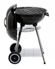 Мобільний вугільний гриль з кришкою BBQ Meeting BBQ5290 круглий 46x44x71 см компактний гриль для пікніка барбекю кемпінгу дачі переносний мангал на вугіллі з решіткою вентиляцією стійкий портативний садовий гриль для відпочинку на природі - зображення 4