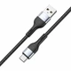 Кабель Winso Pro USB to Type-C TPE+плетіння 1м чорний 223103B - зображення 2
