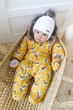 Детский зимний дутый комбинезон для новорожденных Oscar рост 62 см MagBaby Желтый - изображение 3