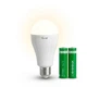 Світлодіодна лампа з акумулятором E27 New Emergency lamp 2x18650 (1011149-White) - зображення 2
