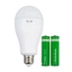 Світлодіодна лампа з акумулятором E27 New Emergency lamp 2x18650 (1011149-White) - зображення 3