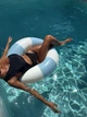 Суцільний купальник на одне плече з фурнітурою, колір чорний, розмір S чашка 70-75AВС, трусики ОБ 86-94 см - зображення 2