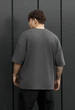 Чоловіча Футболка Стаф Темно-сіра Оверсайз Спортивна Staff Dark Gray Oversize S (386639) - зображення 2
