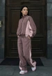 Жіночий спортивний костюм Staff lim light brown & light pink reflective oversize S - изображение 3