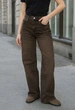 Джинси Жіночі Стаф Коричневі Широкі Штани Класичні Staff 2511 Brown Wide Leg 36 (385640) - зображення 3
