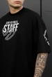 Футболка Чоловіча Стаф Чорна Однотонна Оверсайз Базова Staff Original Oversize L (385878) - зображення 3