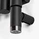Тен для полотенцесушителя круглый Terma ONE R36 с регулятором, 400 Вт, цвет Black mat (скрытый монтаж кабеля) WEORX04T9M5M - изображение 1