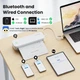 Портативный принтер для путешествий, термопринтер с Bluetooth, поддерживает формат US Letter Белый - изображение 2
