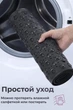 Резиновый коврик на присосках 95х35 см защитный в ванну и душ противоскользящий для взрослых и детей на дно ванной комнаты силиконовый в душевую кабину и детскую ванночку для купания с рождения безопасный серый - изображение 5