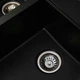 Гранитная мойка Valeso Harmony 780х500 врезная, прямоугольная, матовая черная - изображение 3