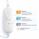 Электропростынь с подогревом 120х160 полуторная Electric Blanket, Турция, 80 Ватт, в клеточку - изображение 3