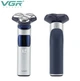 Электробритва VGR V-328 роторная, для сухого и влажного бритья, с LED-дисплеем, IPX7 Белый - изображение 3