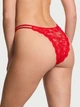 Трусики женские красные кружевные со стразами Victoria's Secret QD425 размер M - изображение 4