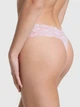 Хлопковые женские трусики стринг танга Victoria's Secret сиреневые с бабочками QV361 размер XS - изображение 2