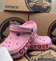 Тапочки CROCS Bayaband Clog Pink кроксы розовые женские девичьи 36 - изображение 6