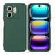Чехол Fiji Full Soft Premium для Infinix Hot 50i (X6531 / X6531B) противоударный бампер с микрофиброй Dark Green - изображение 1