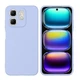 Чехол Fiji Full Soft Premium для Infinix Hot 50i (X6531 / X6531B) противоударный бампер с микрофиброй Violet - изображение 1