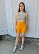 Шорты велосипедки женские в рубчик однотонные H&M Оранжевые 17830 M (укр 44-46) - изображение 4