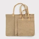 Сумка для сублимации (Tote bag) льняная бежевая 45*34*18,5 см (12356) - изображение 5