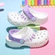 Дитячі крокси для дівчинки класичні сабо Crocs Fun Lab Disney Frozen II Clog (25/26, білий) - изображение 9