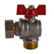 Кран шаровый угловой Solomon 3/4″ НВ с накидной гайкой (V4003-S) - изображение 1