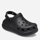 Жіночі крокси на платформі Crocs Classic Crush Clogs, Чорні, 207521-100, (M4/W6), 36-37, 22см - зображення 2